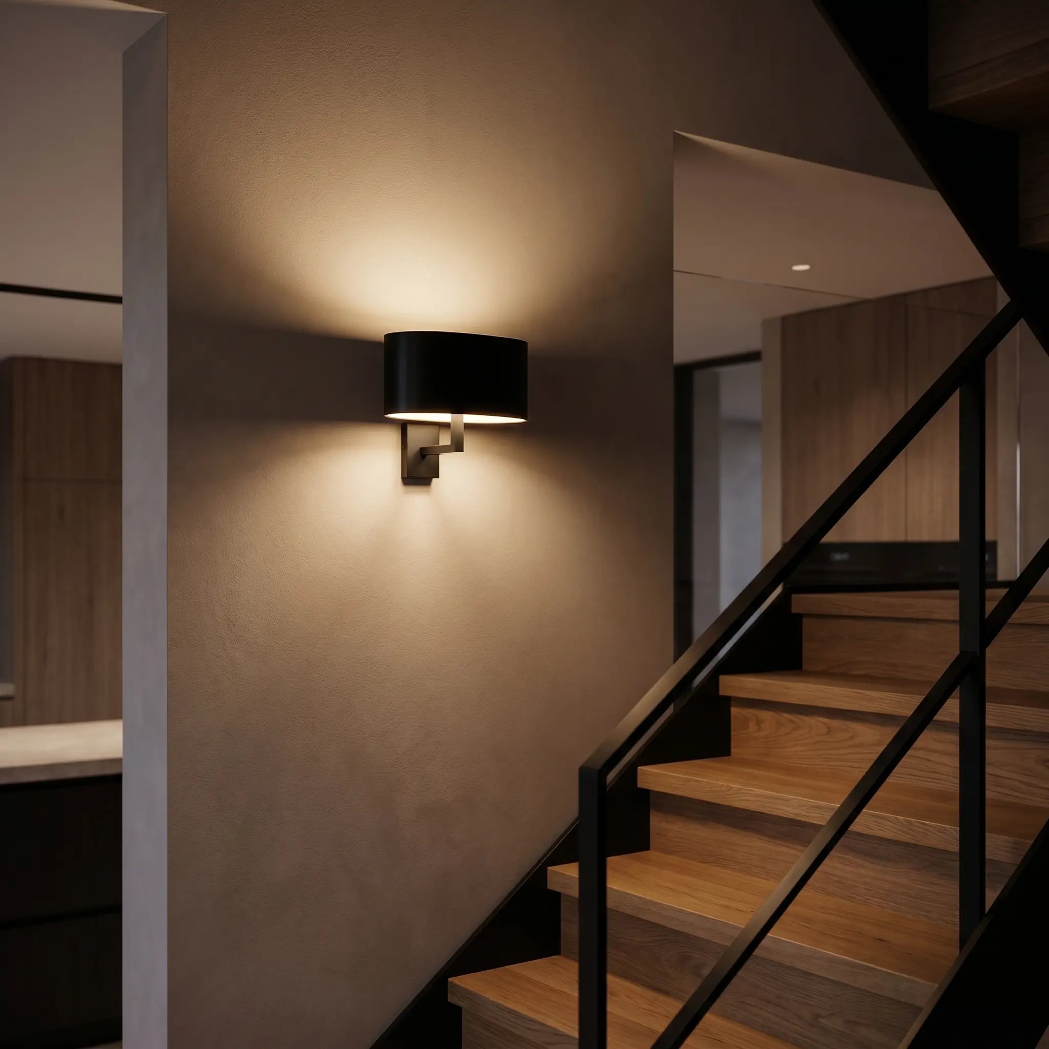 Wandlamp in industrieel interieur