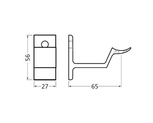 Stalen trapleuning zwart ovaal 48×20 - By Staalfabriq.