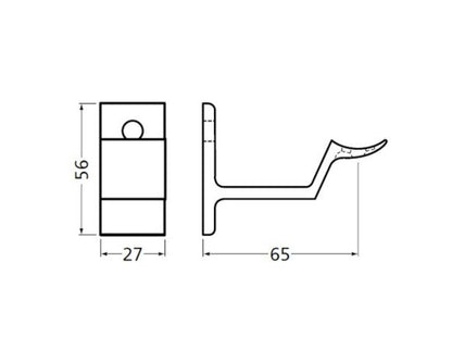 Stalen trapleuning zwart ovaal 48×20 - By Staalfabriq.