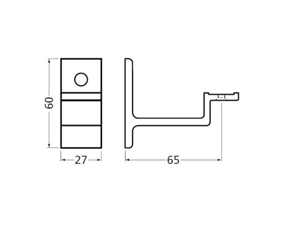Staalfabriq - Stalen Trapleuning Zwart Rechthoek 40x20mm - inclusief Steunen / Leuninghouders