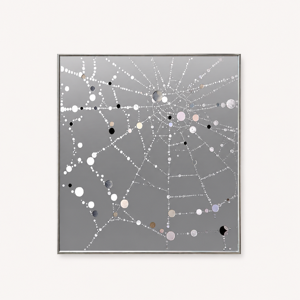 Abstracte spiegelkunst voor modern interieur