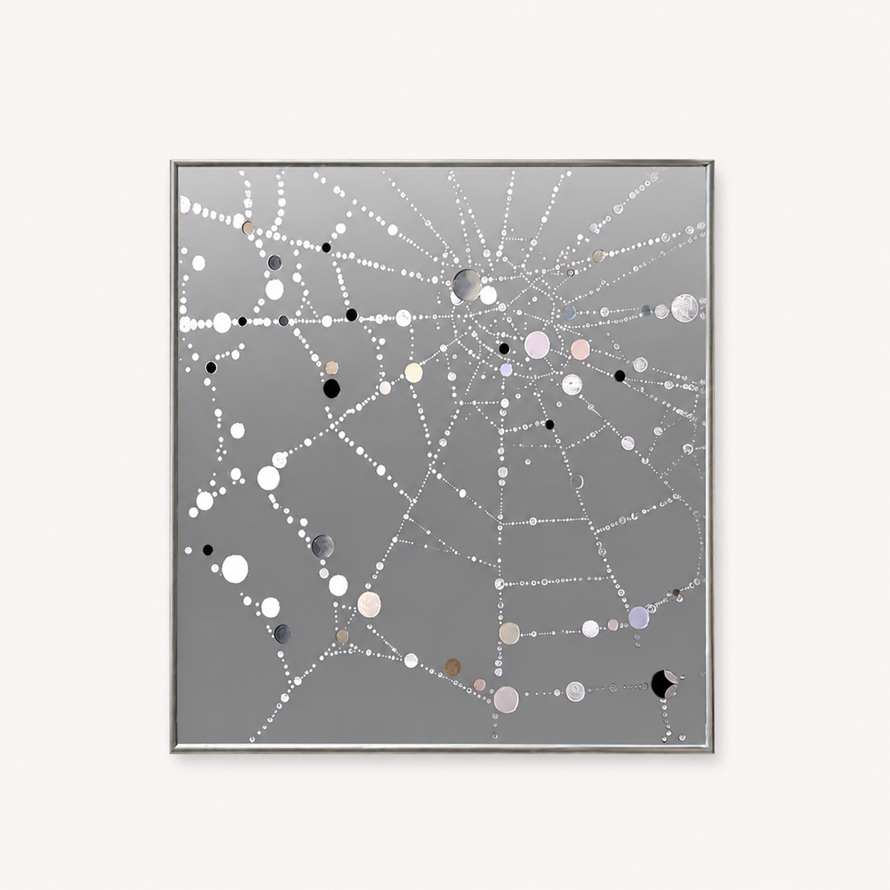 Abstracte spiegelkunst voor modern interieur