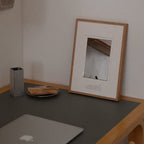 Franse wandspiegel met walnotenhouten frame – Vintage decoratie uit het midden van de vorige eeuw in een minimalistische stijl 7