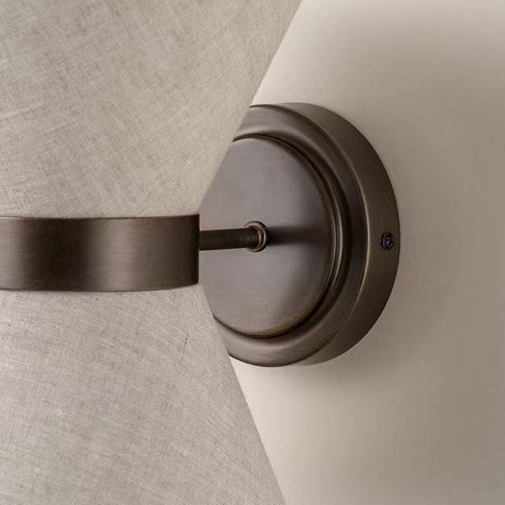 Minimalistische wandlamp gemaakt van wabi-sabi stof. 3