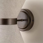 Minimalistische wandlamp gemaakt van wabi-sabi stof. 3