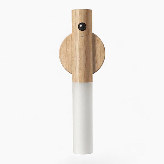 Moderne bewegingssensorlamp LightFlow | LED, warm wit, hout, USB oplaadbaar 9