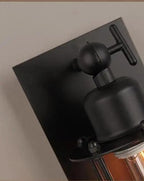 Vintage bar wandlamp - Industriële stijl, E27 LED-lampen, zwart ijzer, omhoog en omlaag gericht licht. 5