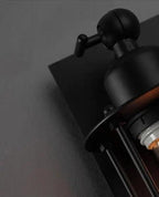 Vintage bar wandlamp - Industriële stijl, E27 LED-lampen, zwart ijzer, omhoog en omlaag gericht licht. 6