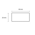 Staalfabriq - Stalen Trapleuning Zwart Rechthoek 40x20mm - inclusief Steunen / Leuninghouders