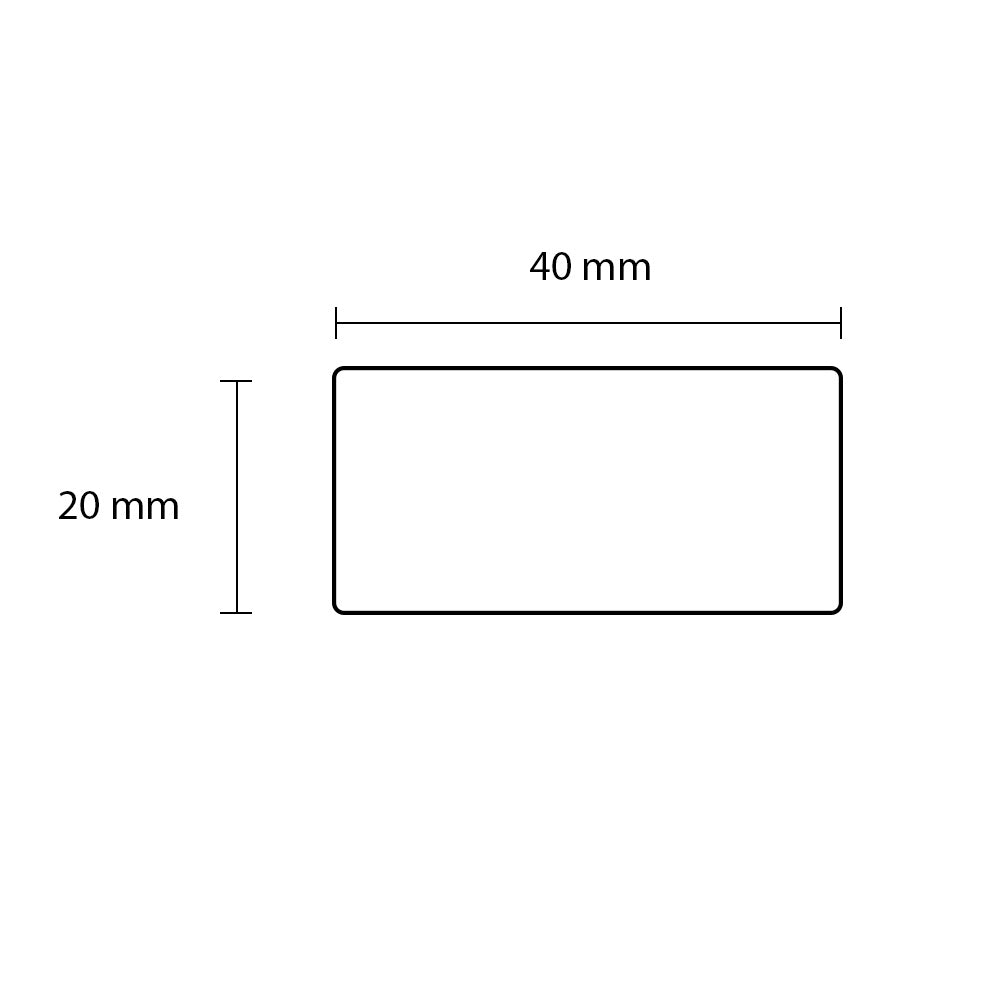 Staalfabriq - Stalen Trapleuning Zwart Rechthoek 40x20mm - inclusief Steunen / Leuninghouders