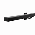 Stalen trapleuning mat zwart rechthoek 40x20mm, productfoto - Staalfabriq