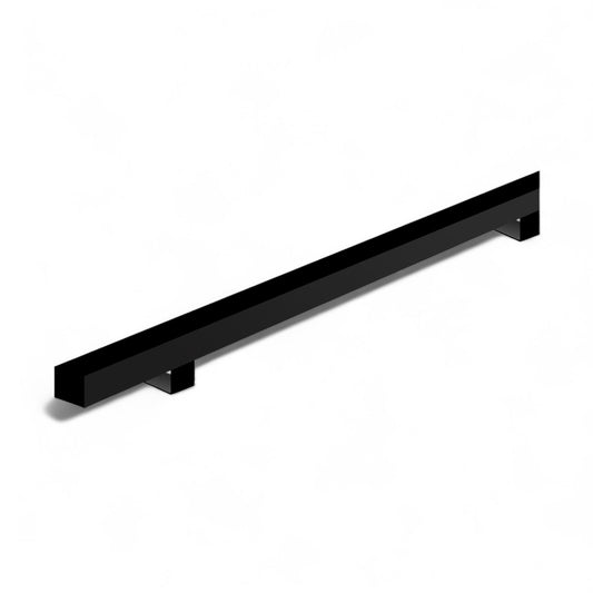 Stalen trapleuning zwart vierkant 30×30 - By Staalfabriq.